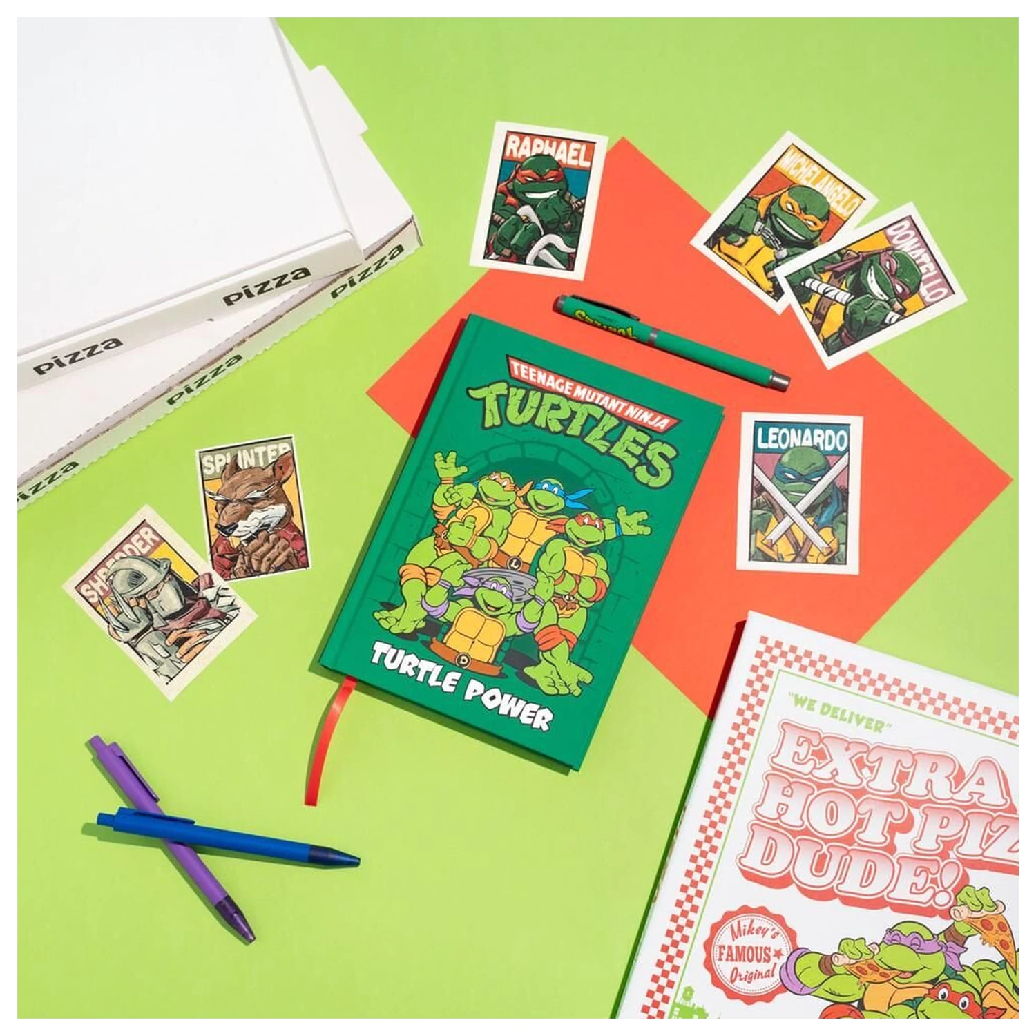Ninja Turtles A5 bilježnica + kemijska olovka fotografija proizvoda