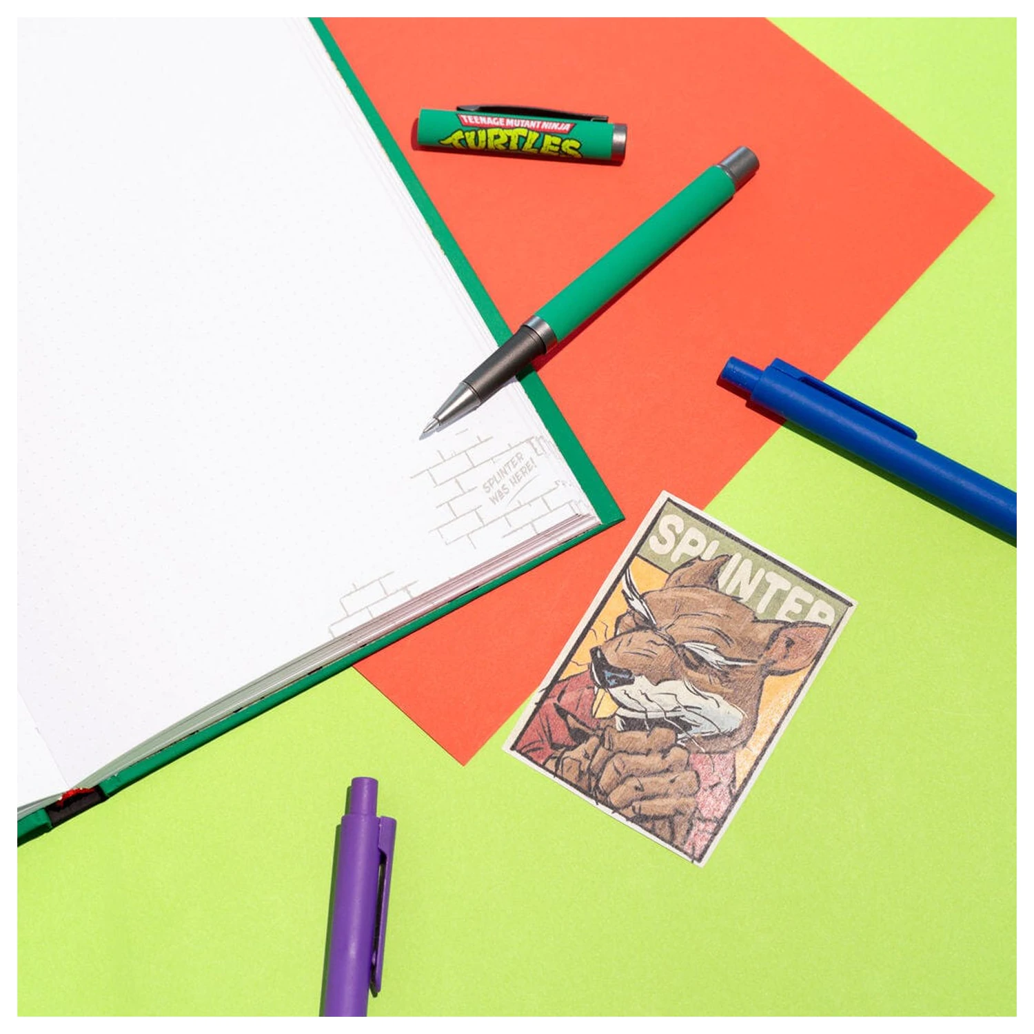 Ninja Turtles A5 bilježnica + kemijska olovka fotografija proizvoda