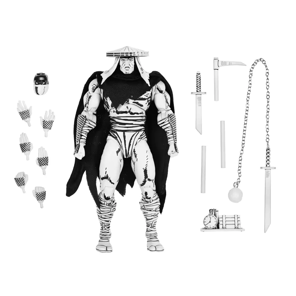 Ninja Turtles Teenage Mutant Foot Elite Assassin Black & White figura 18 cm fotografija proizvoda