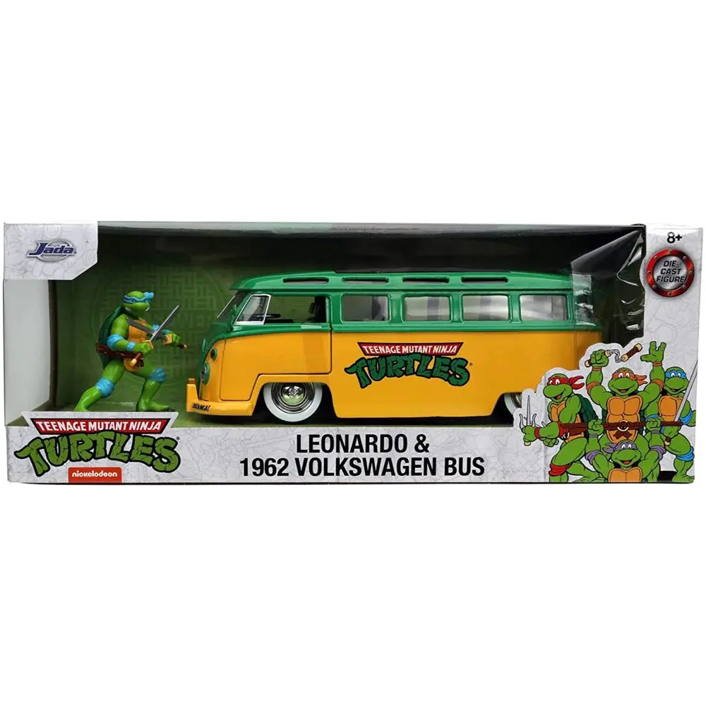 Teenage Mutant Ninja Turtles Diecast Model 1/24 1962 VW Bus Leonardo – model lijevani pod tlakom fotografija proizvoda