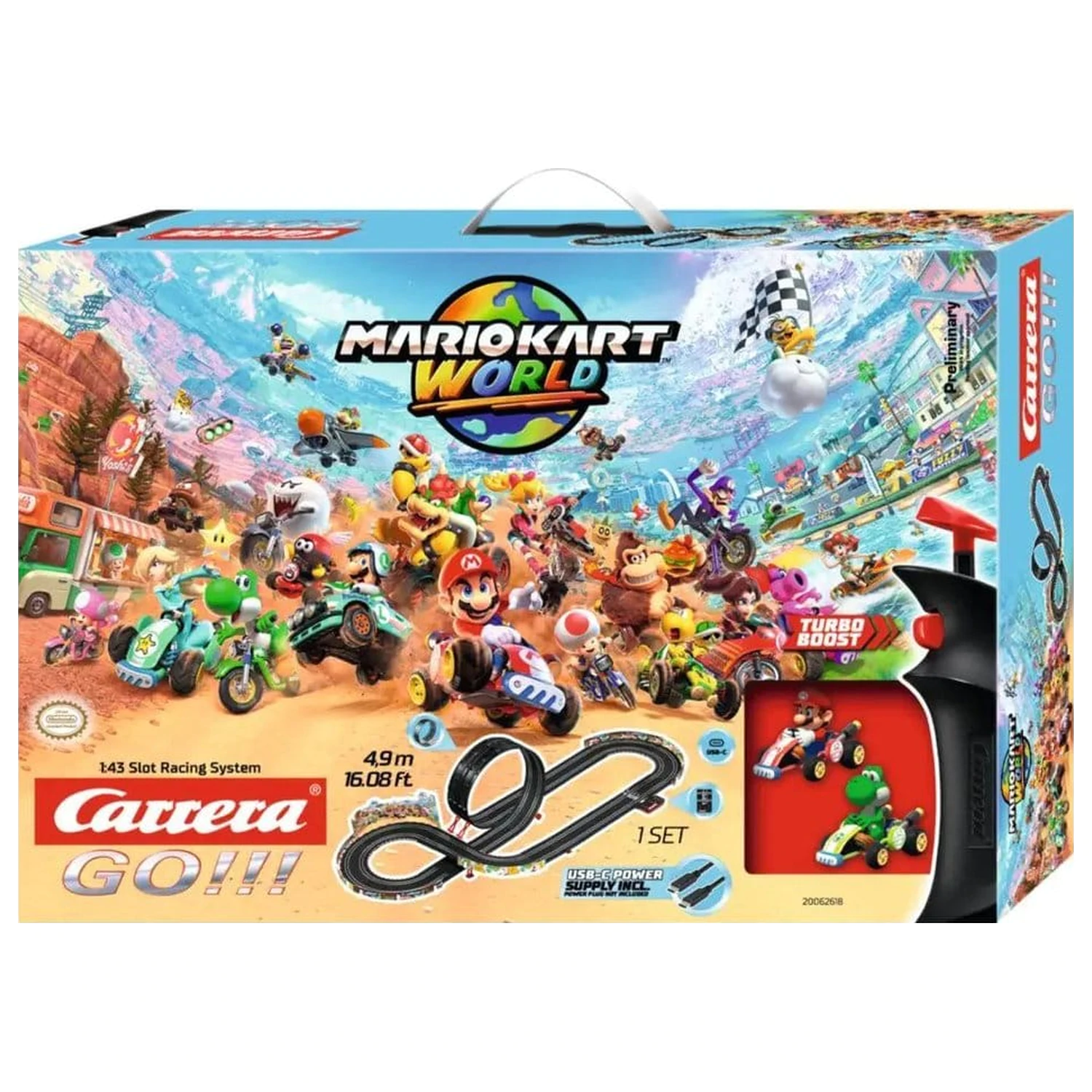 Nintendo Mario Kart Carrera GO!!! Trkaća staza Set Mario Kart World fotografija proizvoda