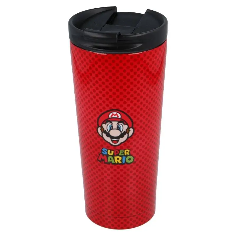 Nintendo Super Mario Bros putna šalica za kavu od nehrđajućeg čelika 425 ml fotografija proizvoda