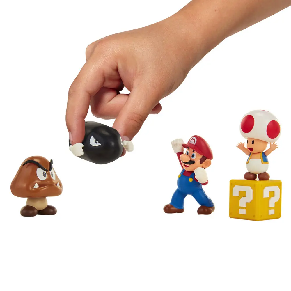 World of Nintendo Mini Figurica Paket od 5 New Super Mario Bros. U Acorn Plains 6 cm fotografija proizvoda