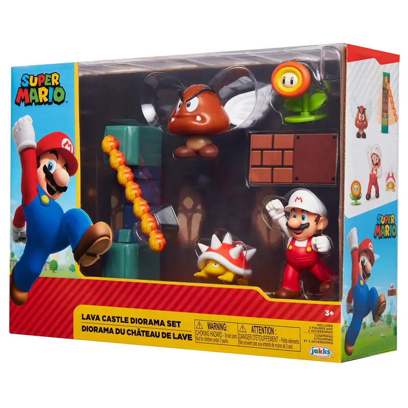 Nintendo Super Mario Lava Castle set diorama fotografija proizvoda