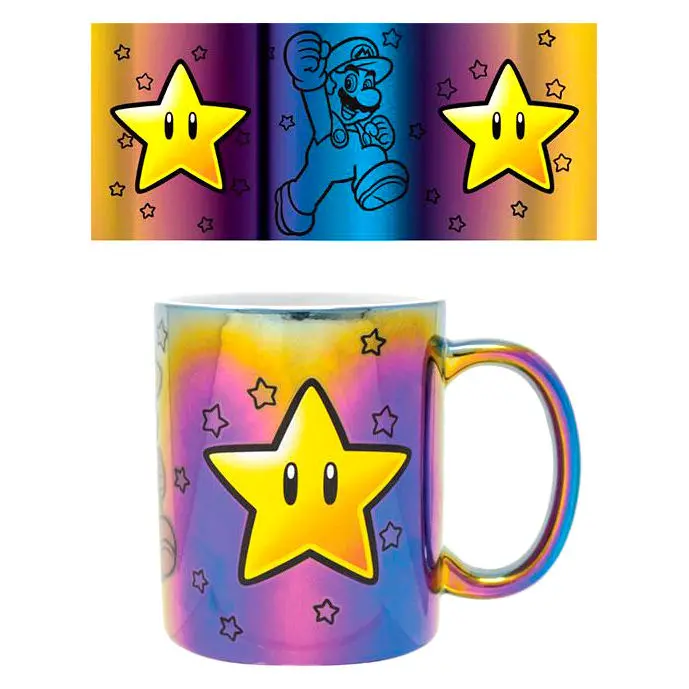 Super Mario Metallic Mug Zvjezdana Snaga fotografija proizvoda