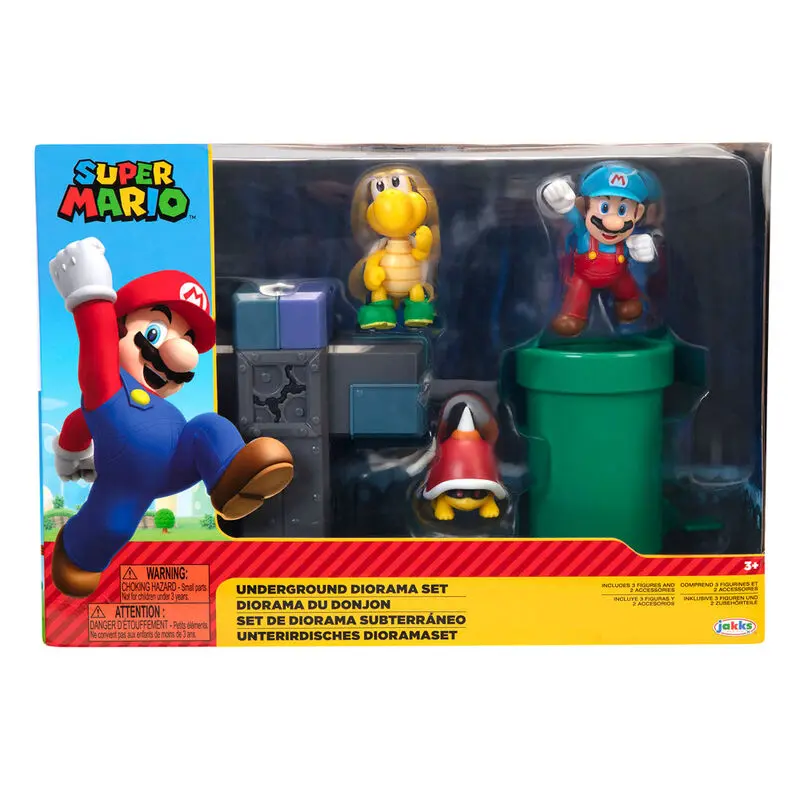 World of Nintendo Super Mario Diorama Set Podzemni Set fotografija proizvoda