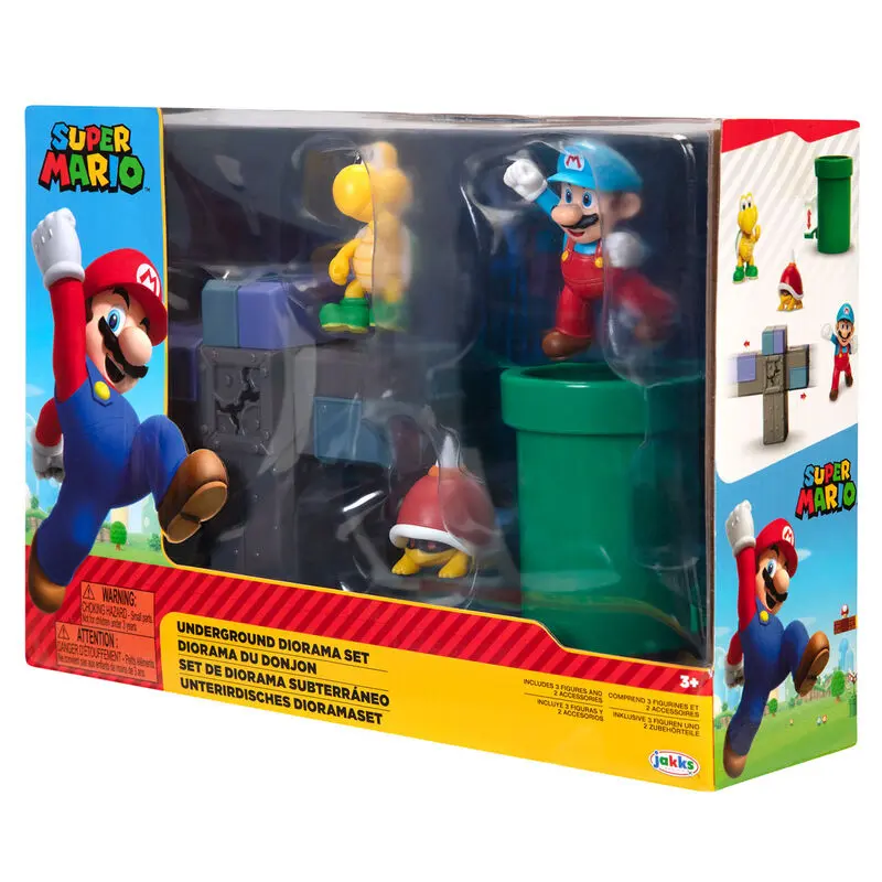 World of Nintendo Super Mario Diorama Set Podzemni Set fotografija proizvoda