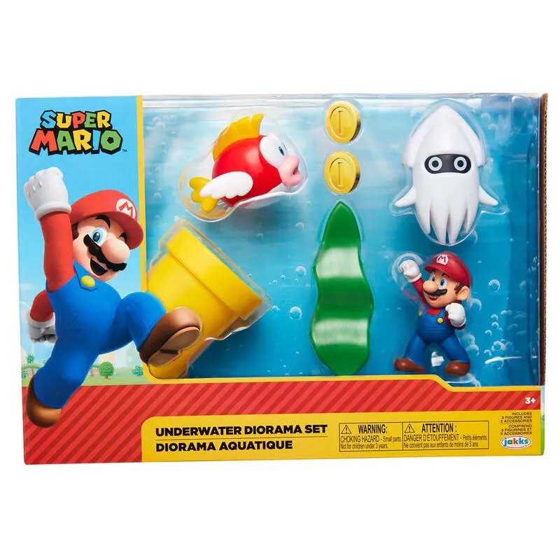 Nintendo Super Mario Underwater diorama set fotografija proizvoda