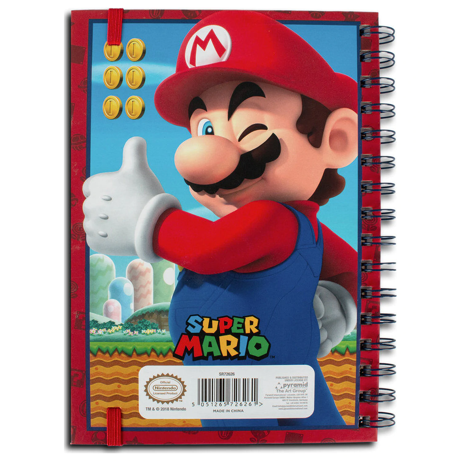 Super Mario 3D spiralni notes A5 Mario fotografija proizvoda