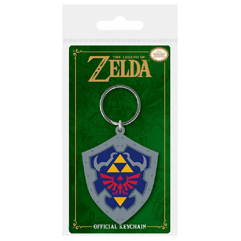 Legend of Zelda Gumeni privjesak za ključeve Hylian Shield 6 cm fotografija proizvoda