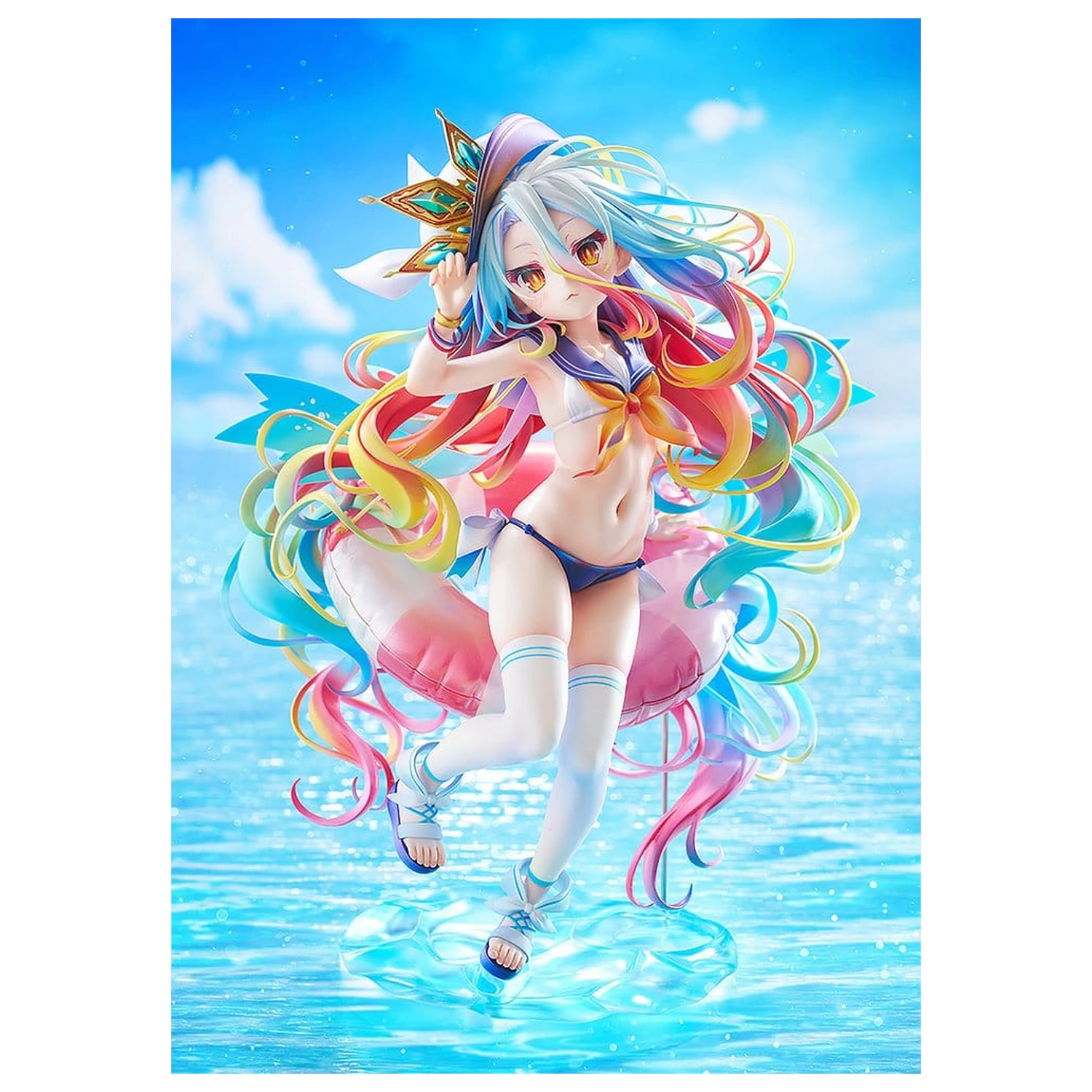 No Game No Life Statua 1/7 Shiro: Sailor-Style Swimsuit Ver. 24 cm fotografija proizvoda