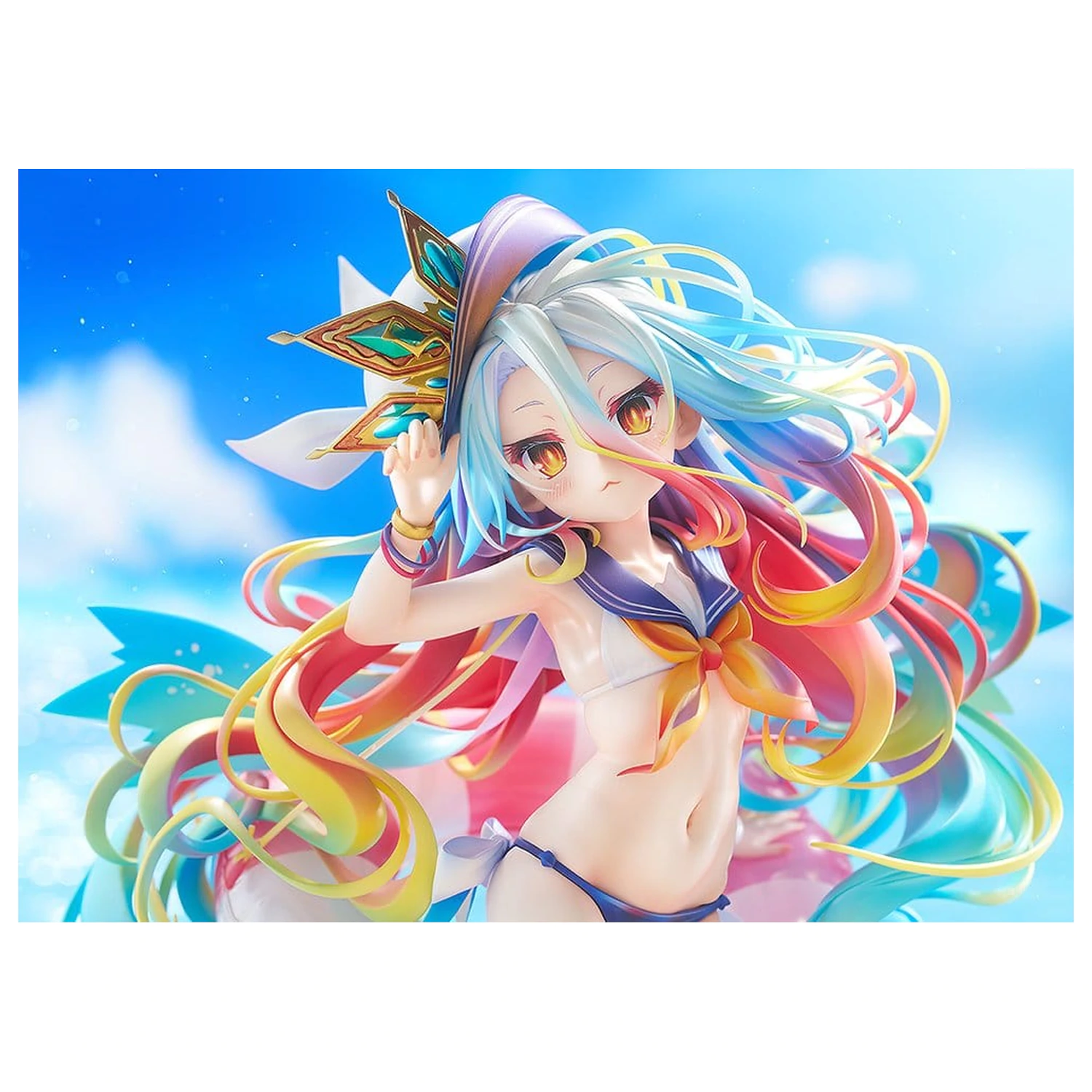 No Game No Life Statua 1/7 Shiro: Sailor-Style Swimsuit Ver. 24 cm fotografija proizvoda