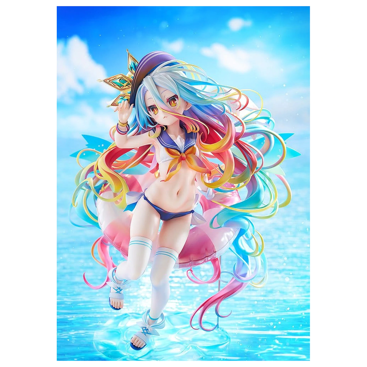 No Game No Life Statua 1/7 Shiro: Sailor-Style Swimsuit Ver. 24 cm fotografija proizvoda