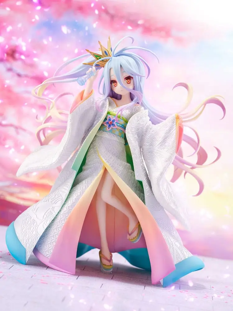 No Game no Life PVC Kip 1/7 Shiro -Shiromuku- 23 cm fotografija proizvoda