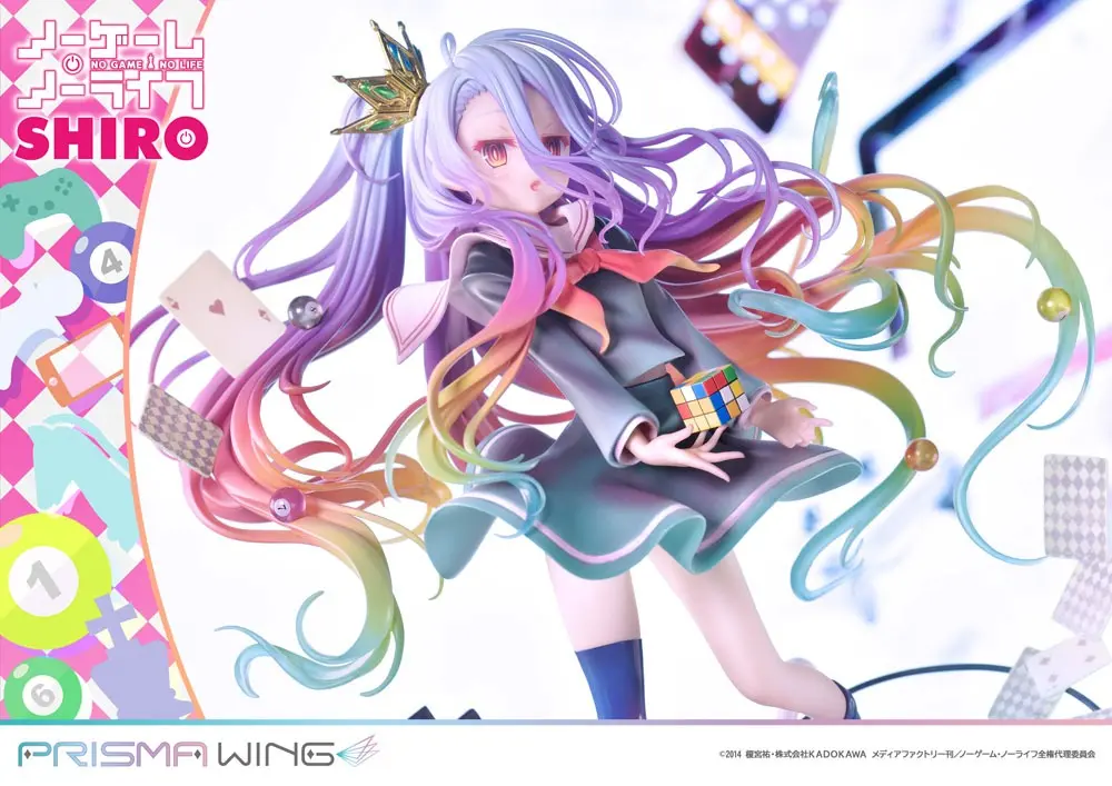 No Game No Life Prisma Wing PVC Kip 1/7 Shiro 27 cm fotografija proizvoda