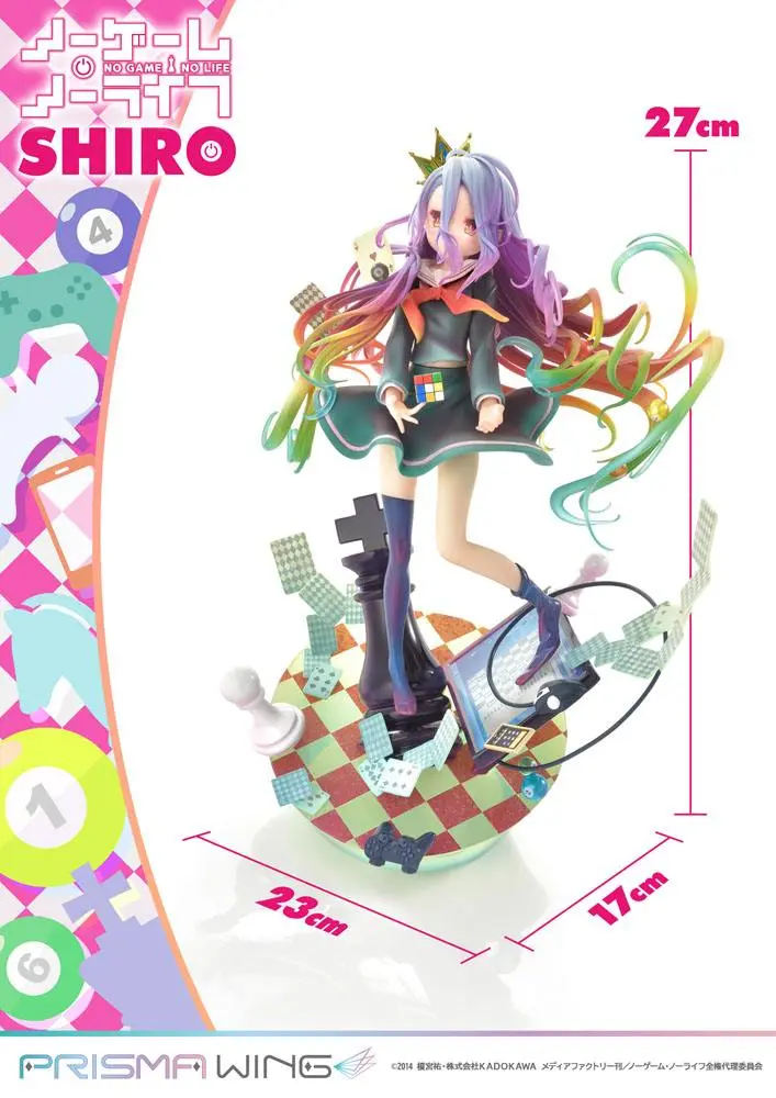 No Game No Life Prisma Wing PVC Kip 1/7 Shiro 27 cm fotografija proizvoda