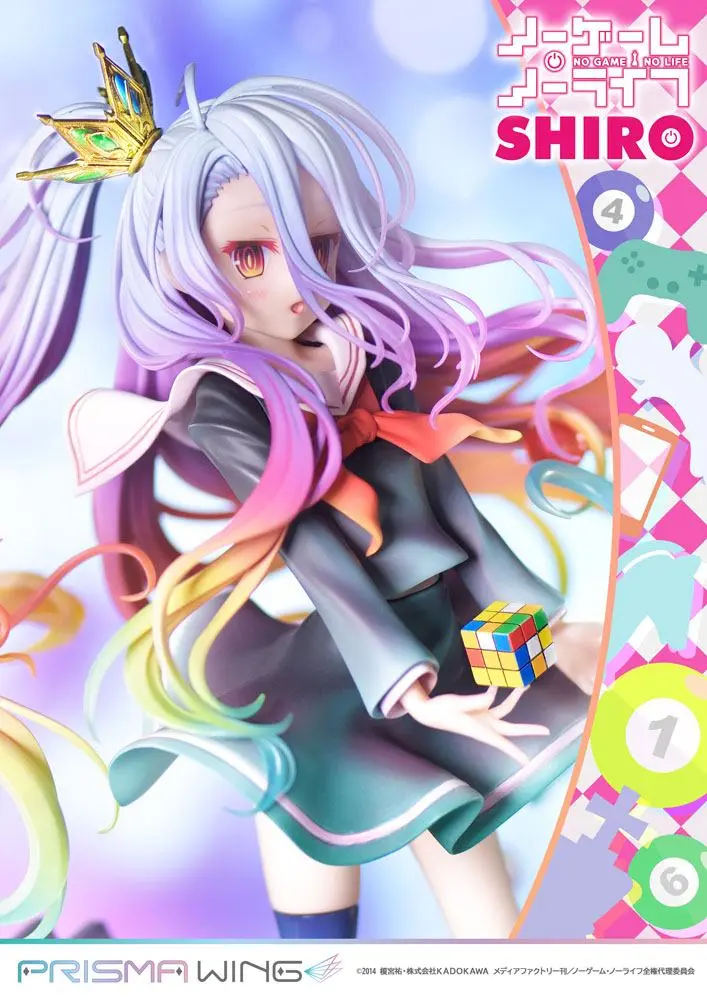 No Game No Life Prisma Wing PVC Kip 1/7 Shiro 27 cm fotografija proizvoda