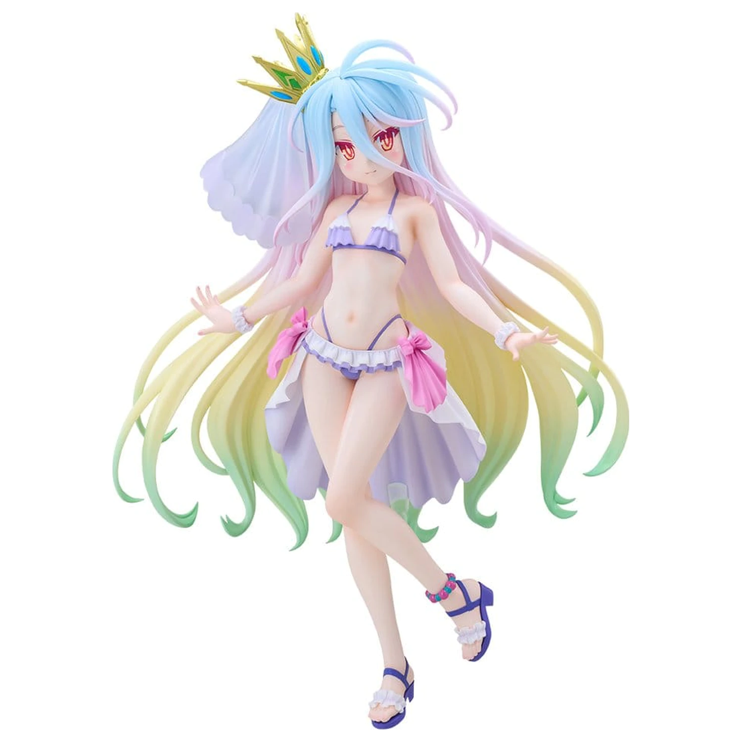 No Game No Life Tenitol Visoka PVC figura Shiro u kupaćem kostimu haljini Ver. 29 cm fotografija proizvoda