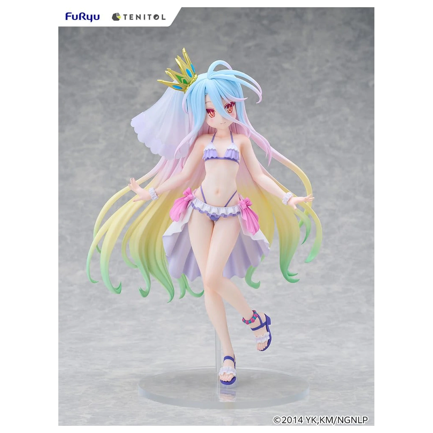 No Game No Life Tenitol Visoka PVC figura Shiro u kupaćem kostimu haljini Ver. 29 cm fotografija proizvoda