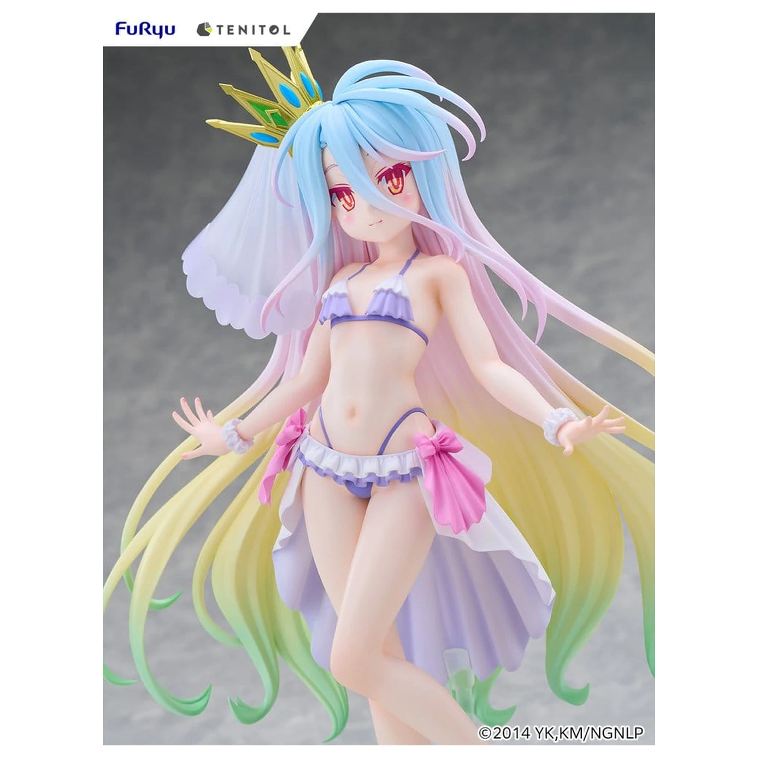 No Game No Life Tenitol Visoka PVC figura Shiro u kupaćem kostimu haljini Ver. 29 cm fotografija proizvoda