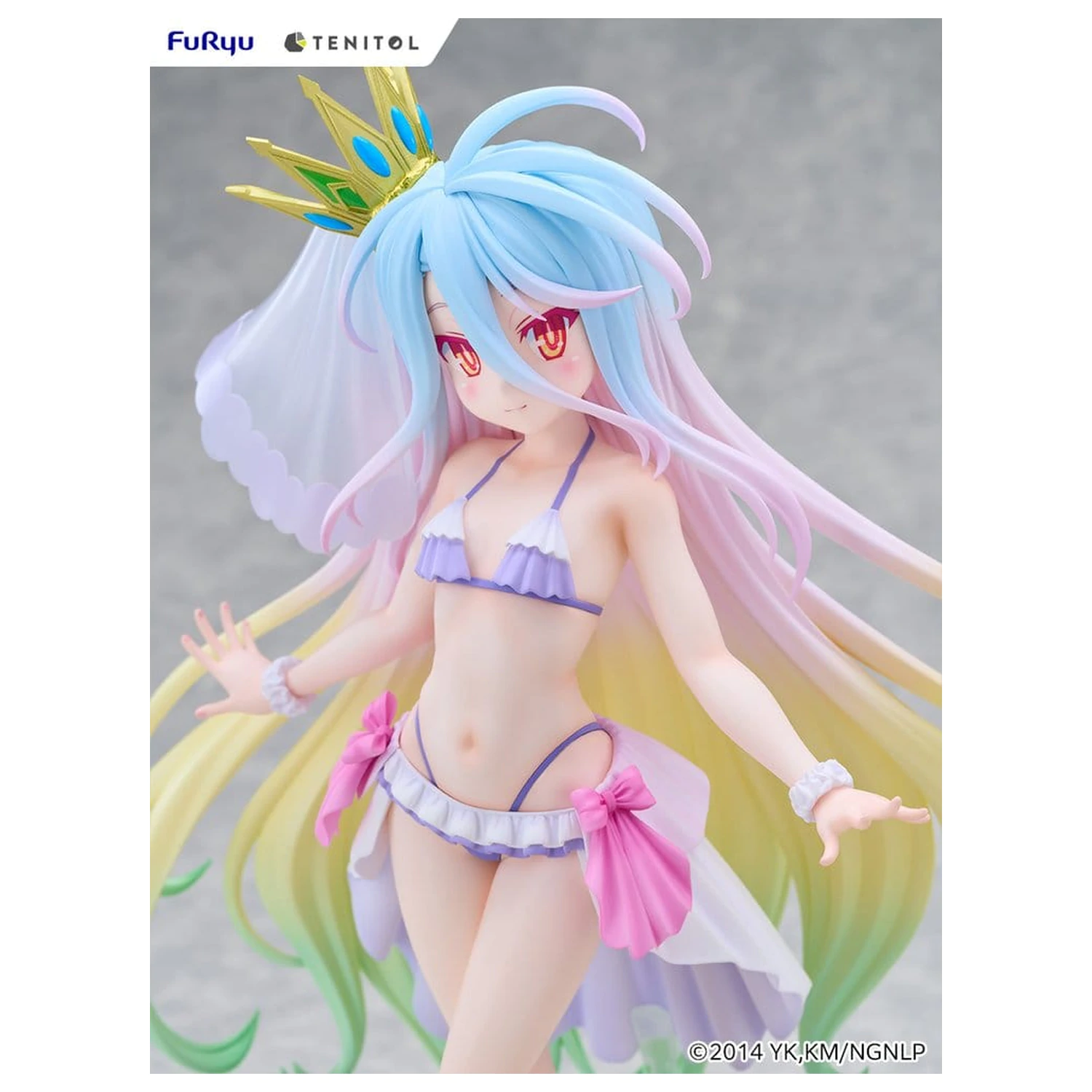 No Game No Life Tenitol Visoka PVC figura Shiro u kupaćem kostimu haljini Ver. 29 cm fotografija proizvoda