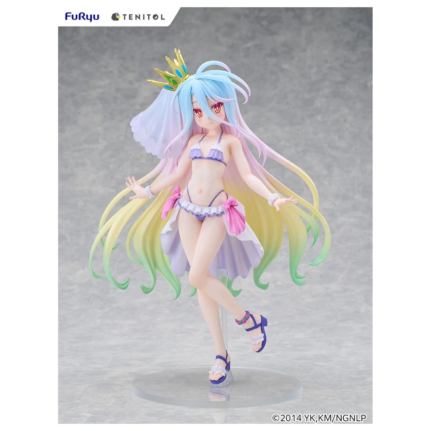 No Game No Life Tenitol Visoka PVC figura Shiro u kupaćem kostimu haljini Ver. 29 cm fotografija proizvoda