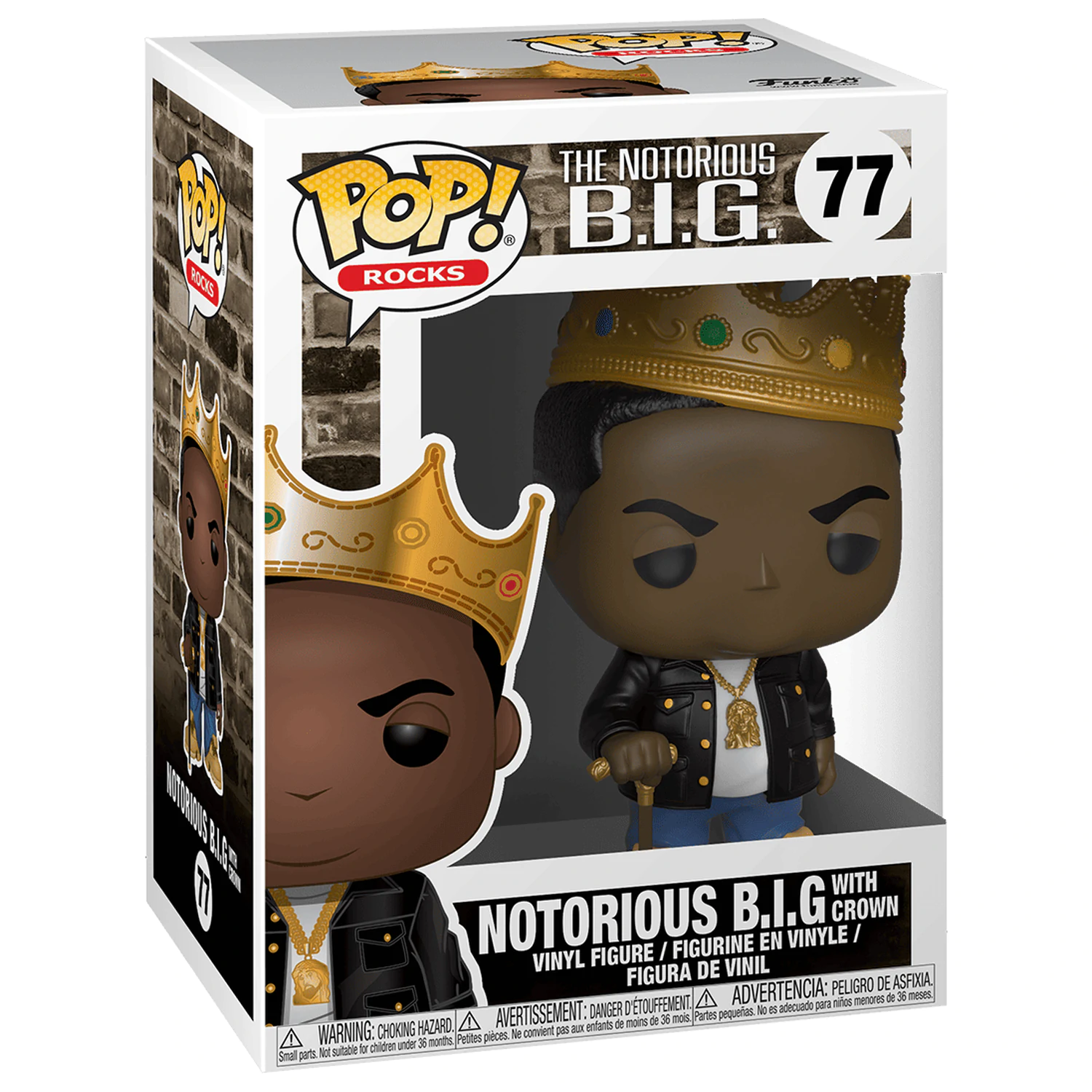 Notorious B.I.G. POP! Rocks vinilna figura Notorious B.I.G. s krunom 9 cm fotografija proizvoda