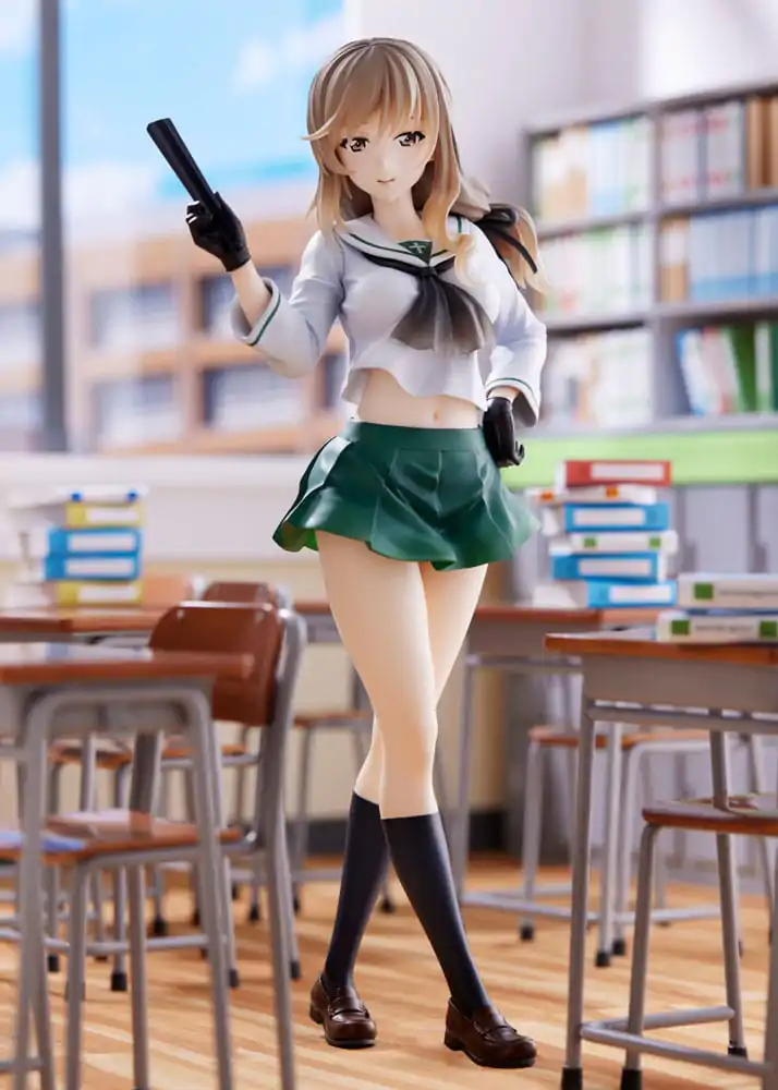 Oarai Girls High PVC Kip 1/7 Chiyo Shimada 25 cm fotografija proizvoda