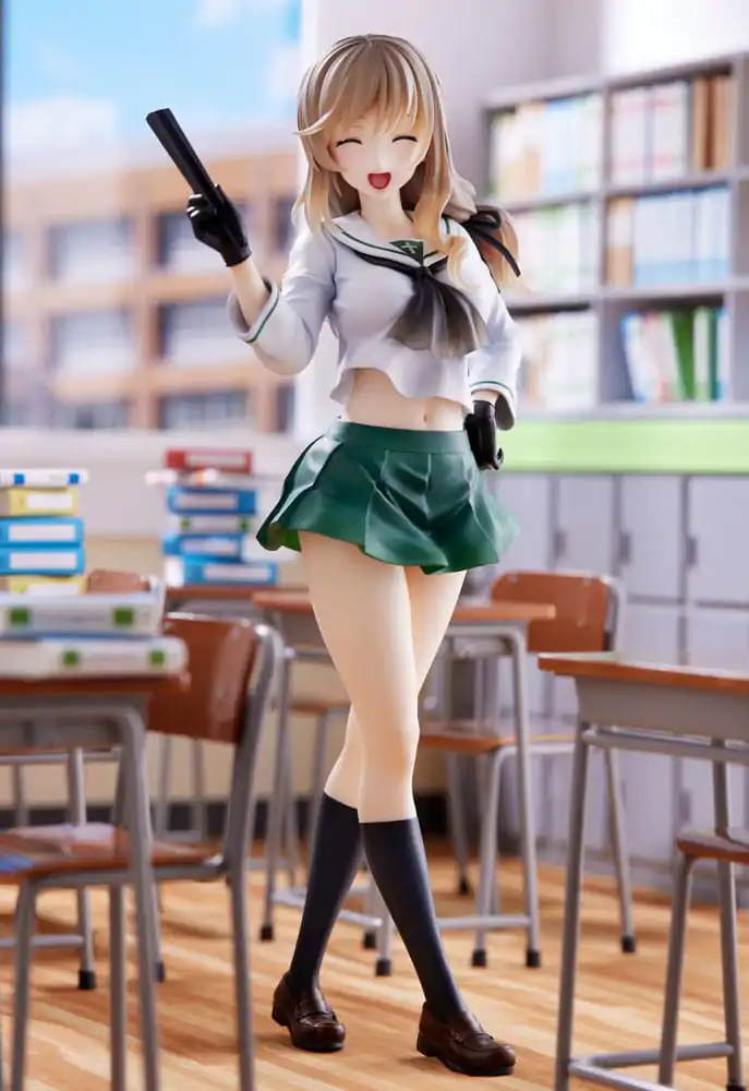 Oarai Girls High PVC Kip 1/7 Chiyo Shimada 25 cm fotografija proizvoda