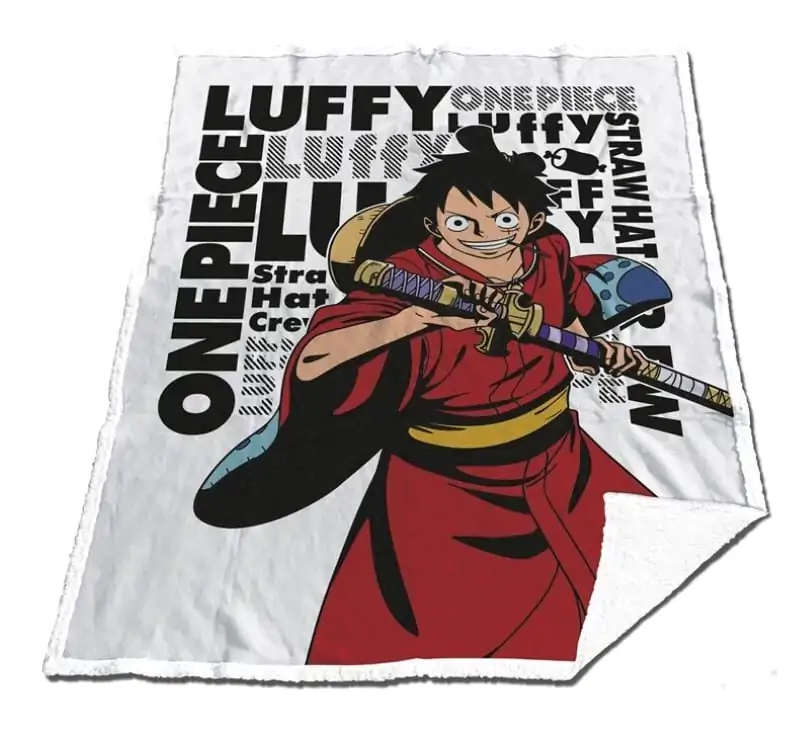ONE PIECE Sherpa deka 130x170cm Luffy "Wano" fotografija proizvoda