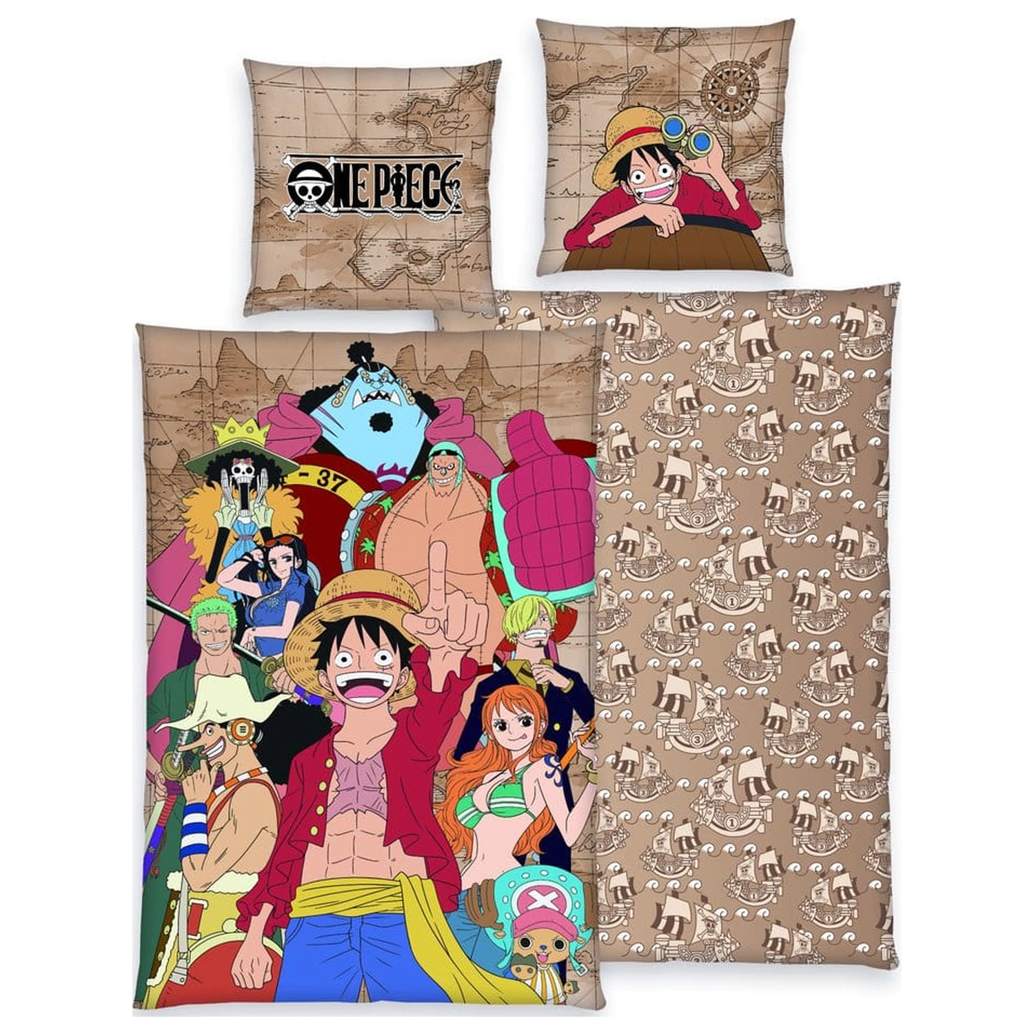 One Piece posteljina One Piece Crew 135 x 200 cm fotografija proizvoda