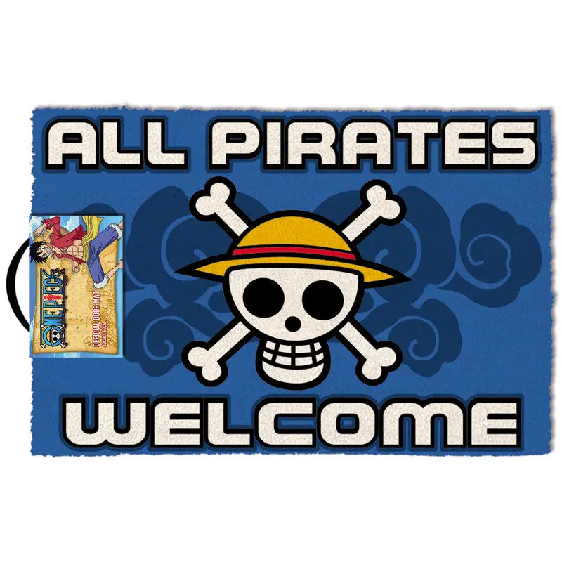 One Piece All Pirates Welcome otirač za vrata 60 x 40 cm fotografija proizvoda