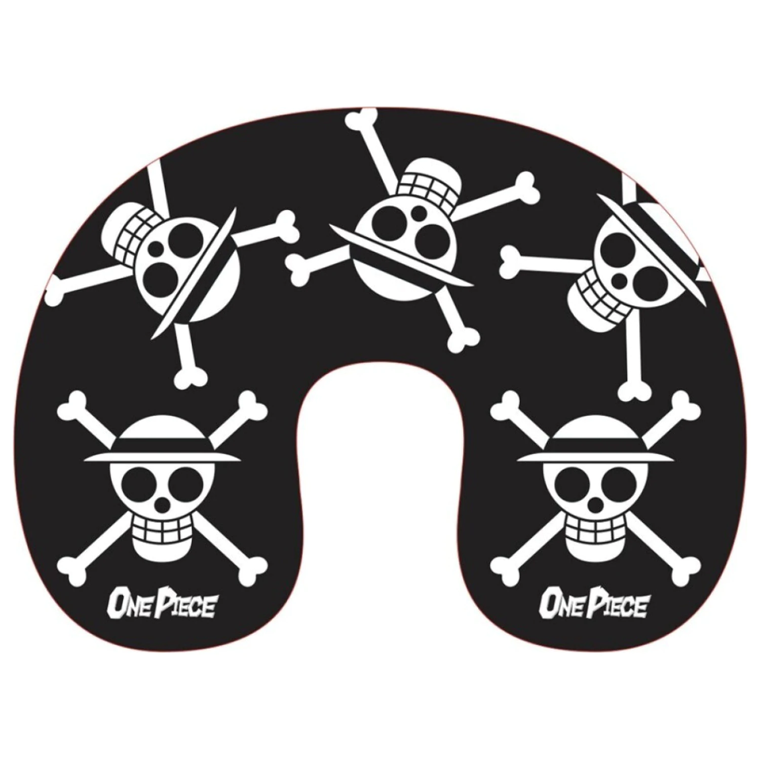 One Piece Black Skull Jastuk za putovanje, Jastuk za vrat fotografija proizvoda