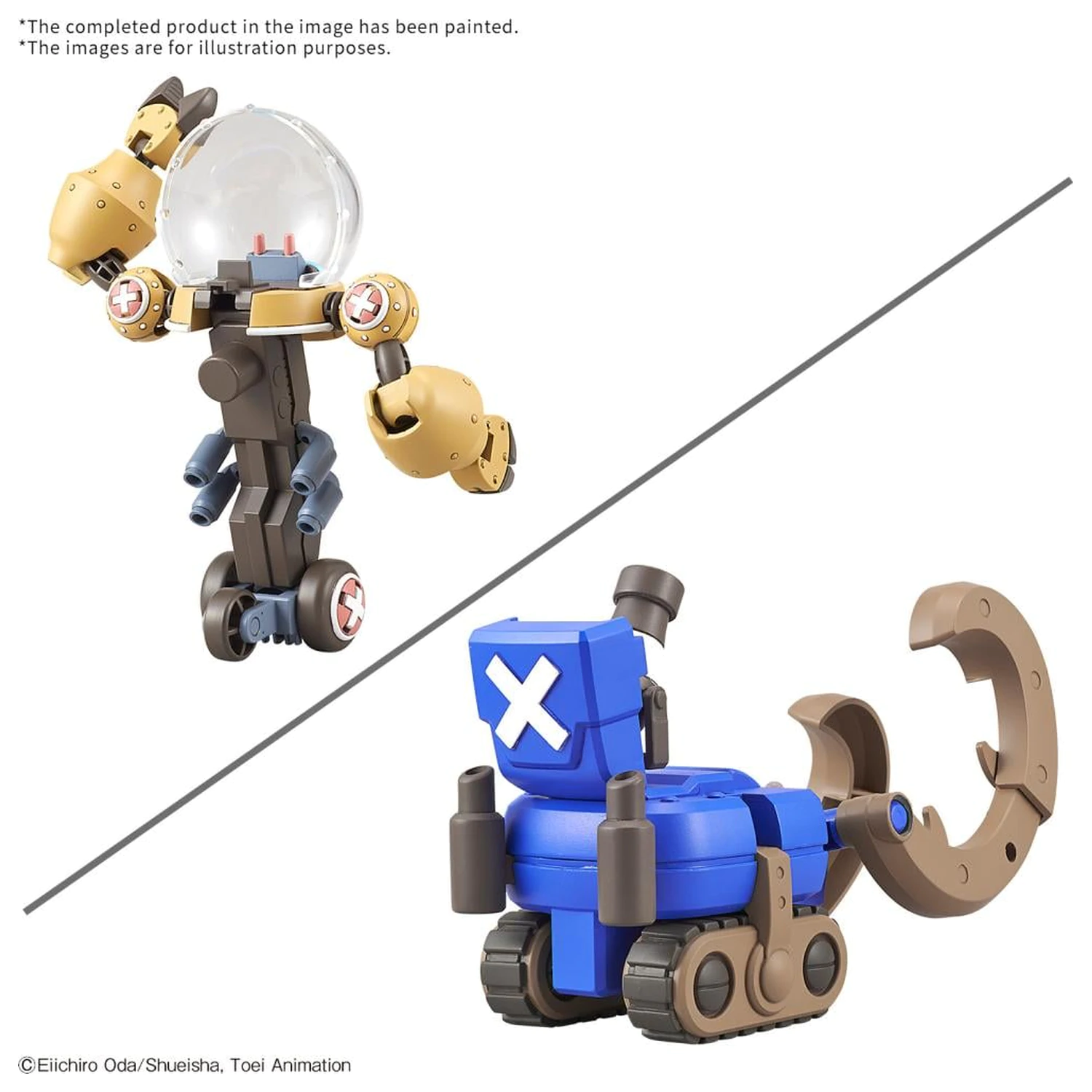 One Piece: Chopper Robo Super 2&3 Heavy Armor & Horn Dozer - Model set fotografija proizvoda