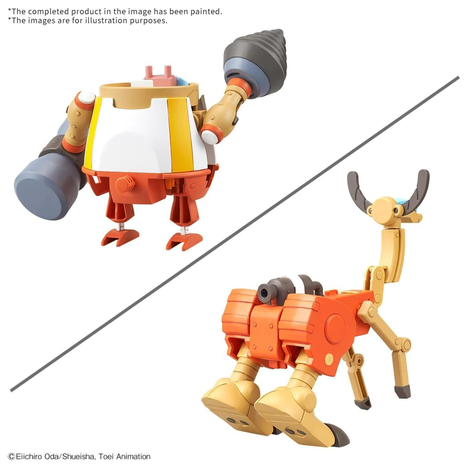 One Piece Chopper Robo Supper 4&5 Kung Fu...& Walk Hopper Model Kit fotografija proizvoda