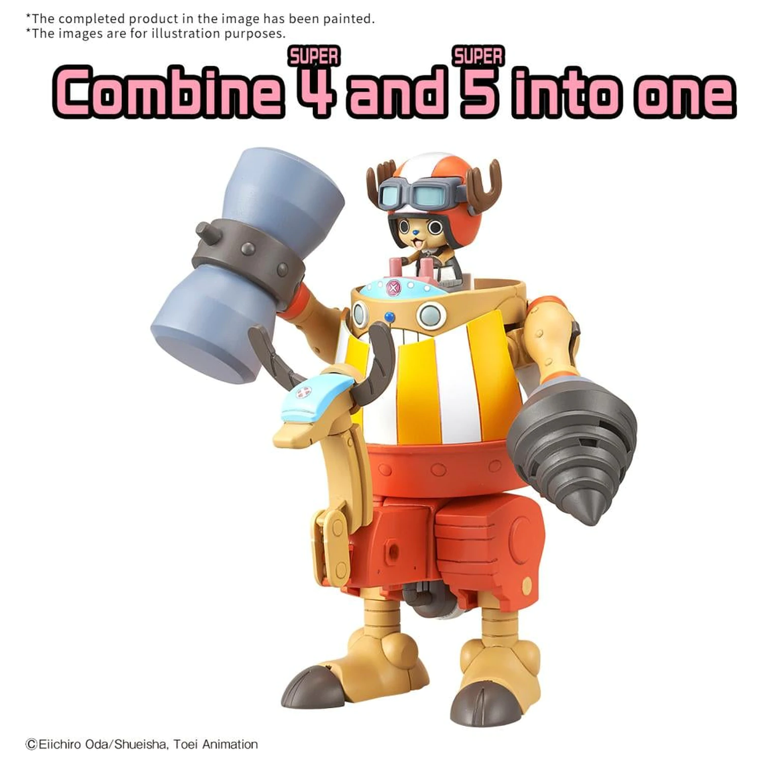One Piece Chopper Robo Supper 4&5 Kung Fu...& Walk Hopper Model Kit fotografija proizvoda
