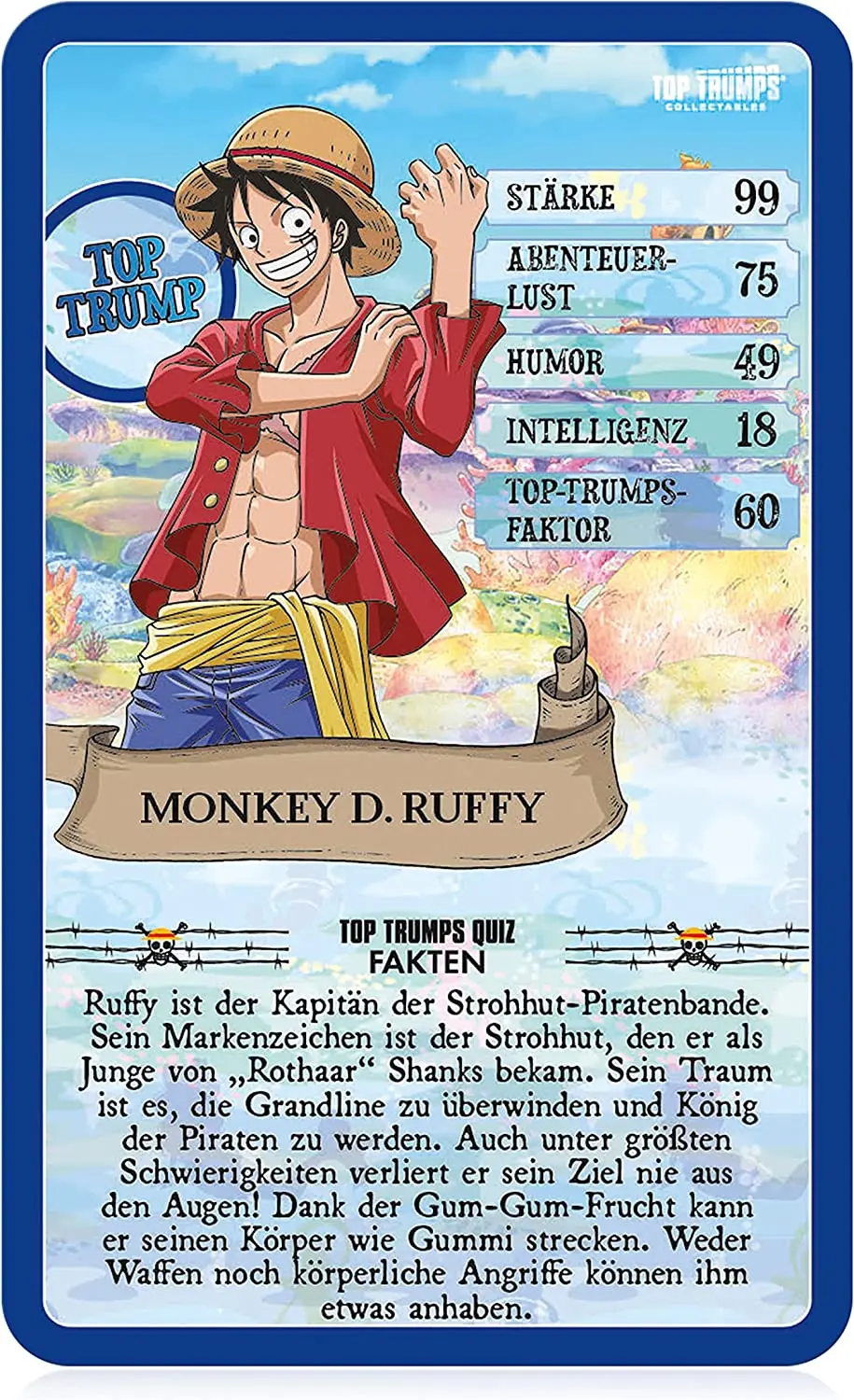 One Piece Collectables Card Game Top Trumps Quiz Collection *Njemačka verzija* fotografija proizvoda