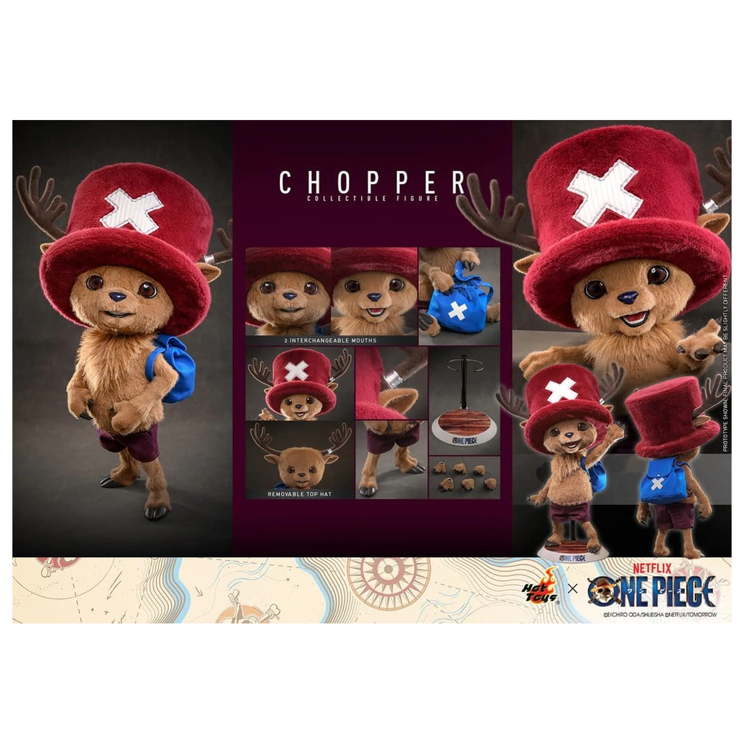 One Piece Kolekcionarska figura Akcijska figura Chopper 49 cm fotografija proizvoda