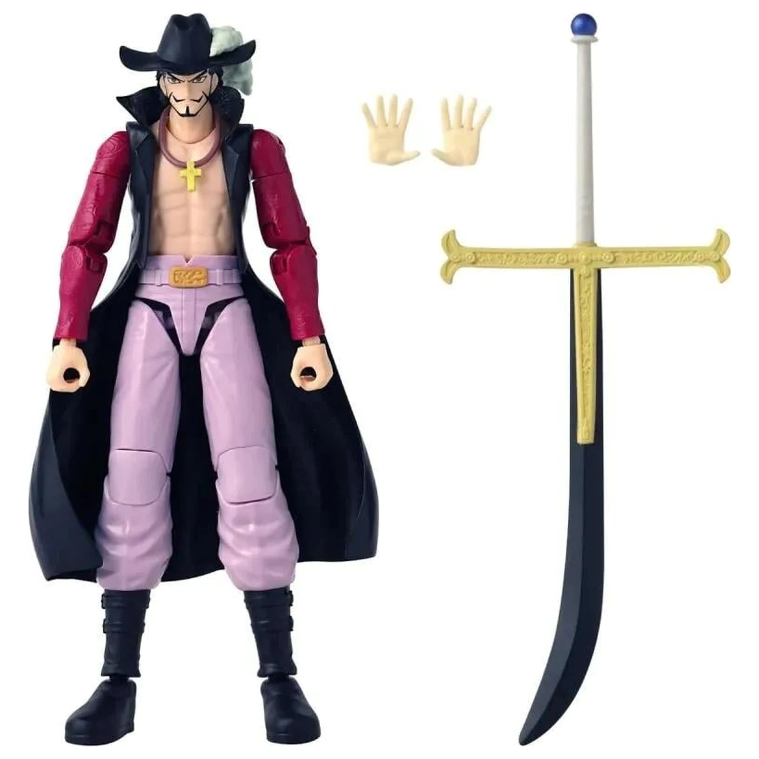 One Piece Dracule Mihawk Figura Anime Heroes 17cm fotografija proizvoda