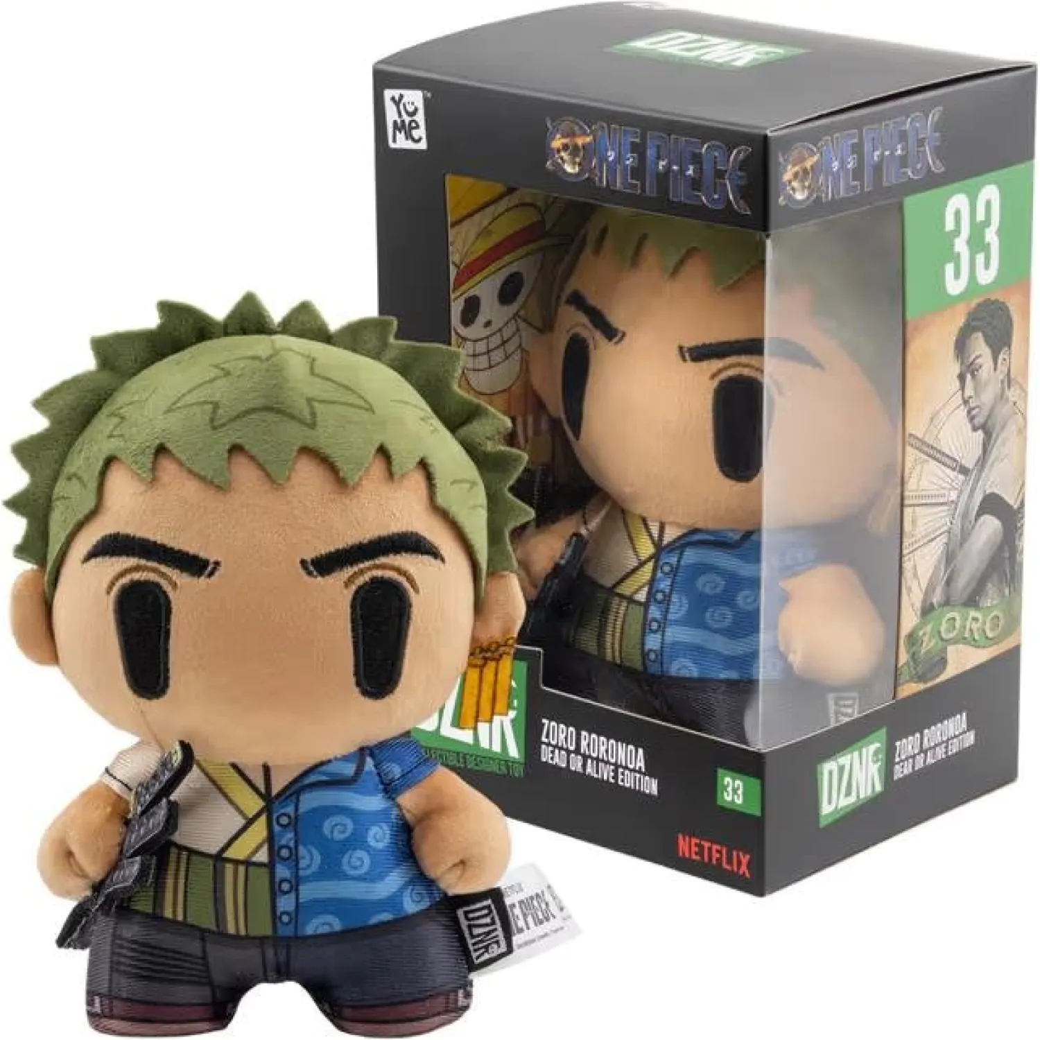 One Piece DZNR plišana figura Zoro Dead or Alive Edition 18 cm fotografija proizvoda