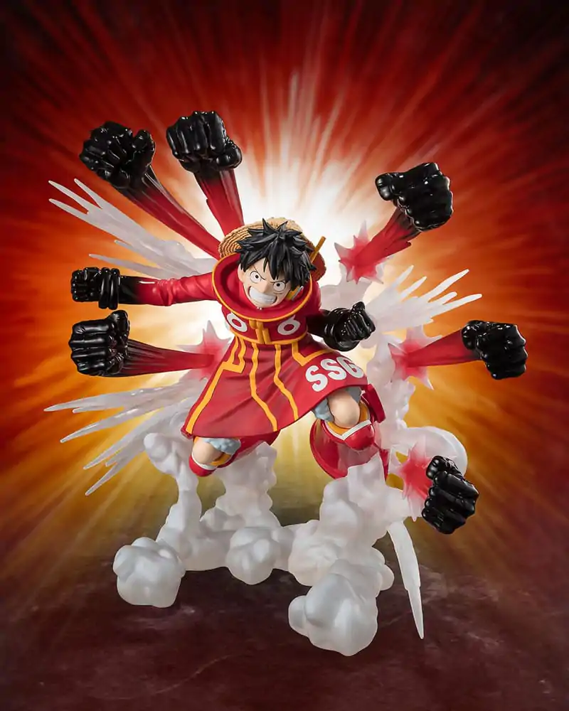 One Piece Figuarts ZERO Extra Battle PVC Kipić Monkey D. Luffy -Gum Gum Hawk Gatling- 19 cm fotografija proizvoda