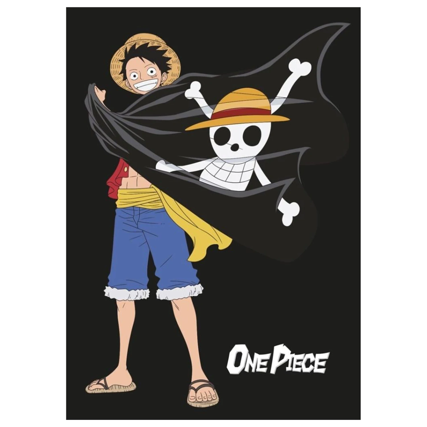 One Piece Flanel deka 110x150cm Luffy fotografija proizvoda