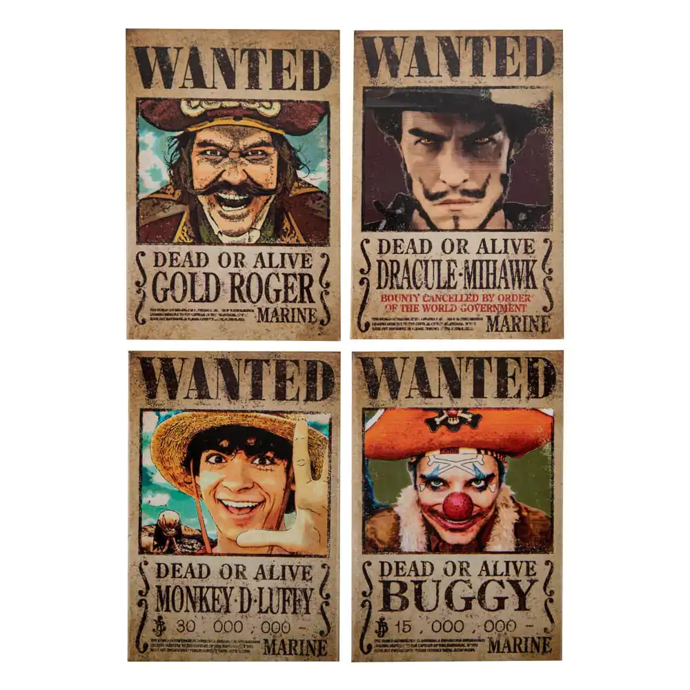 One Piece magnet za hladnjak 4-Pack Wanted fotografija proizvoda