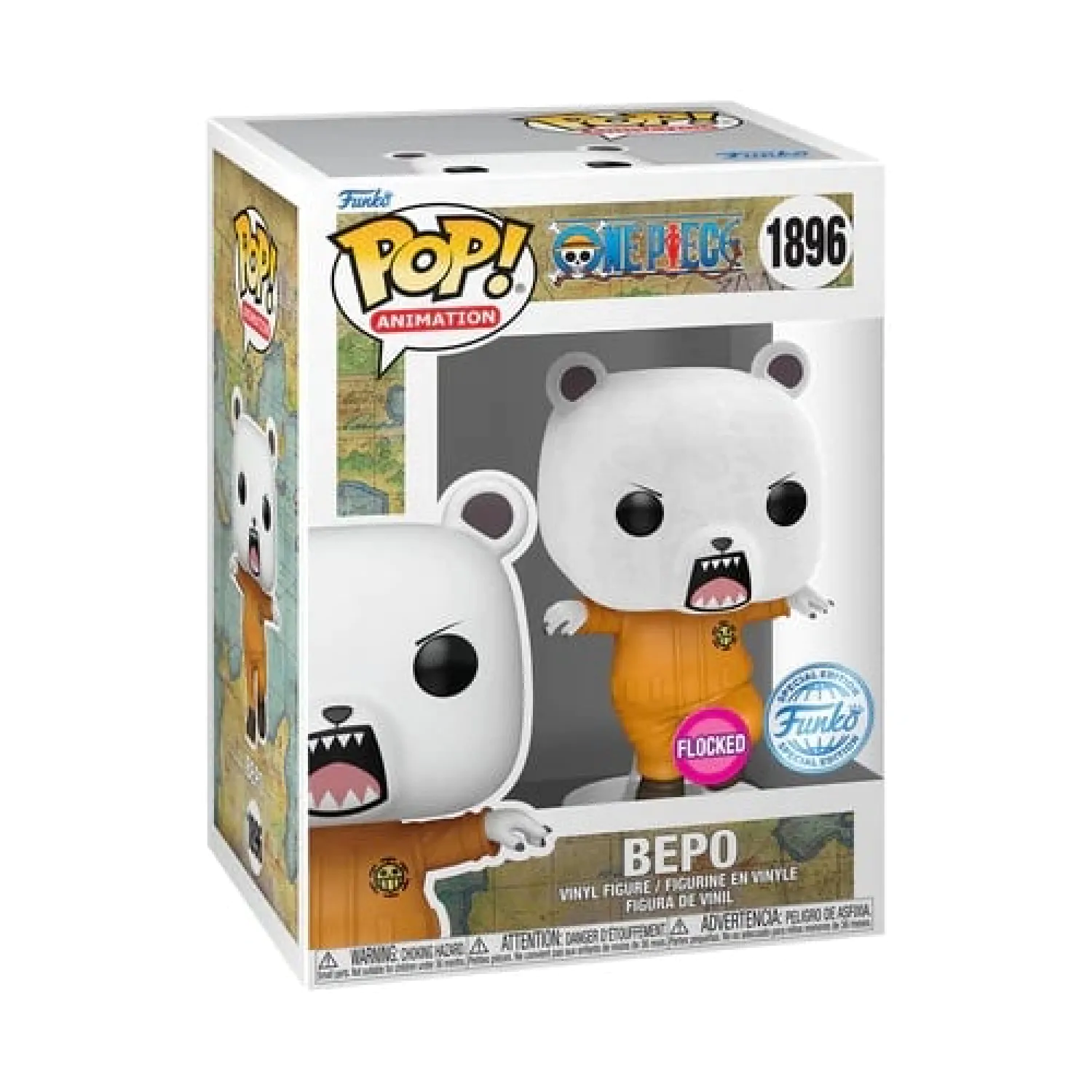 One Piece Funko POP! Animation vinilna figura Bepo (Flocked) Exclusive 9 cm fotografija proizvoda