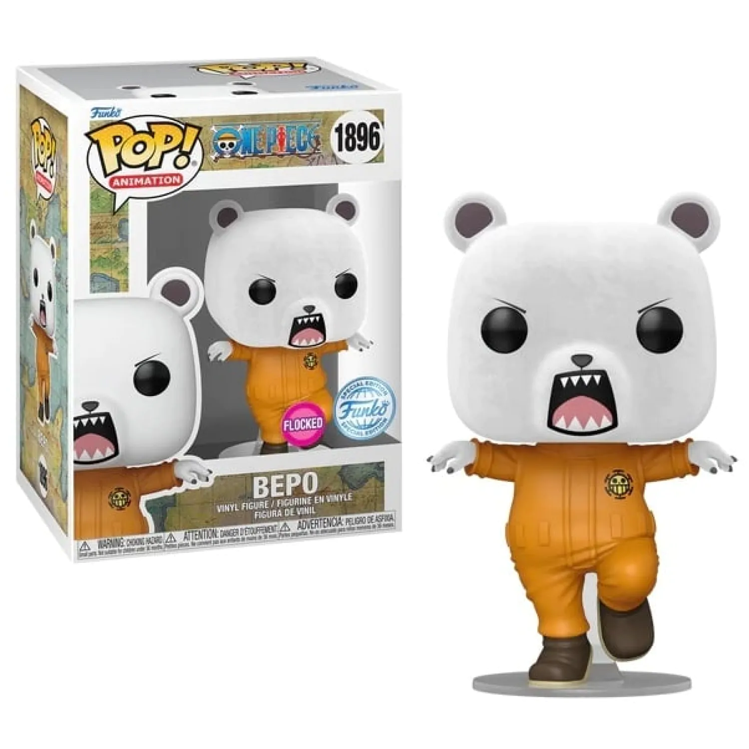 One Piece Funko POP! Animation vinilna figura Bepo (Flocked) Exclusive 9 cm fotografija proizvoda