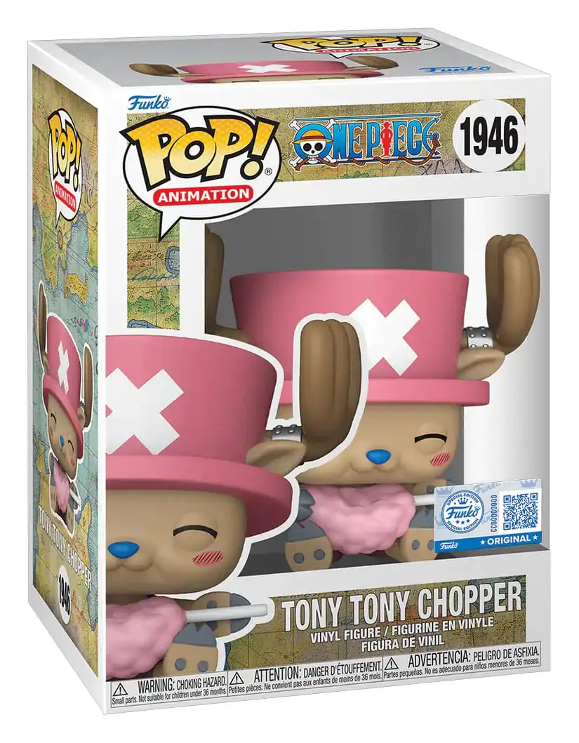 One Piece Funko POP! Movies Vinilna figura Tony Tony Chopper with Cotton Candy 9 cm fotografija proizvoda