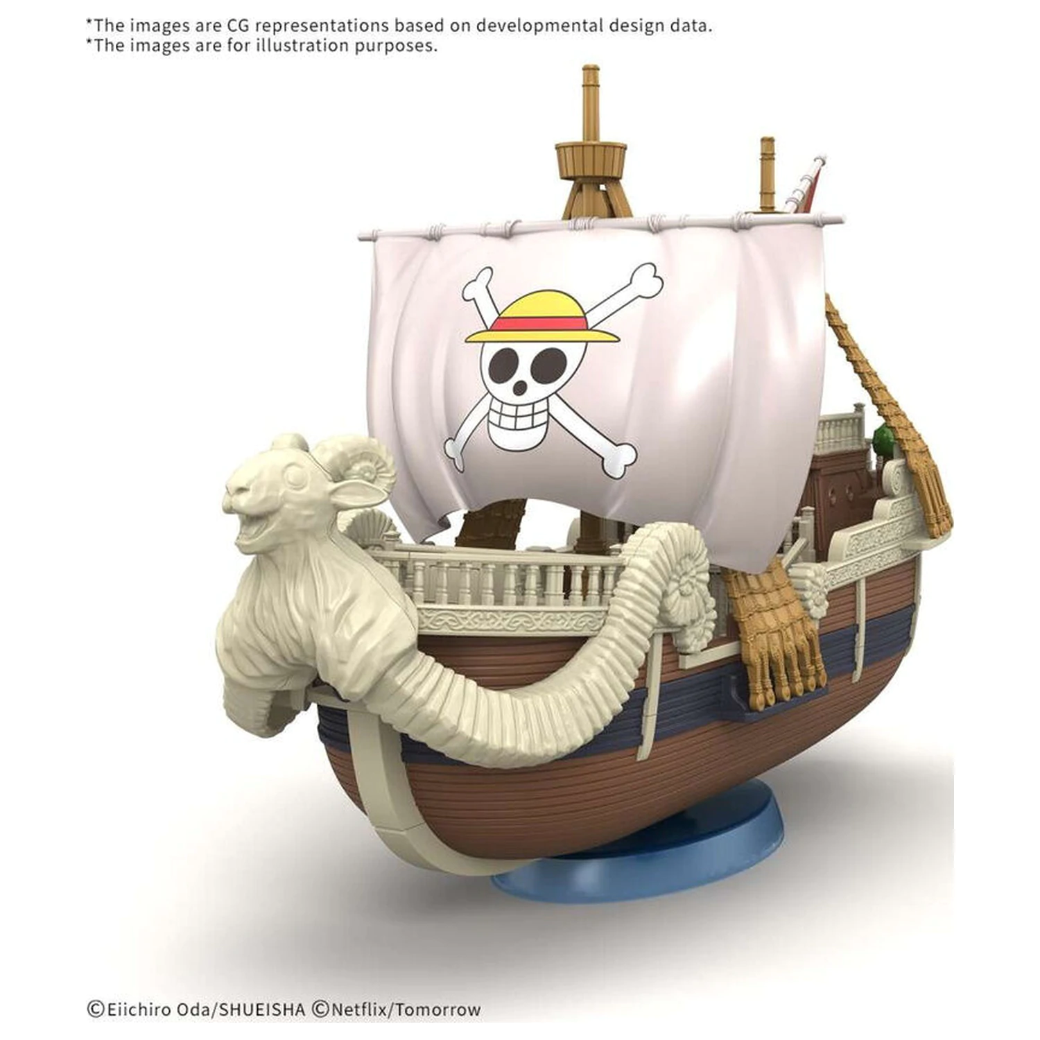One Piece Grand Ship Collection Netflix Going Merry komplet model figurice fotografija proizvoda