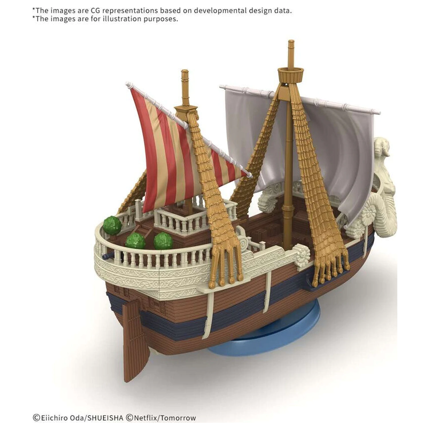 One Piece Grand Ship Collection Netflix Going Merry komplet model figurice fotografija proizvoda