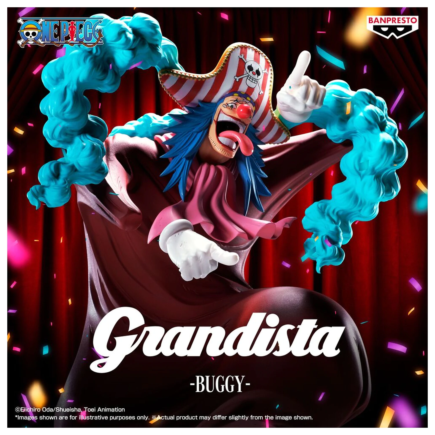 One Piece Grandista Buggy figura 25cm fotografija proizvoda