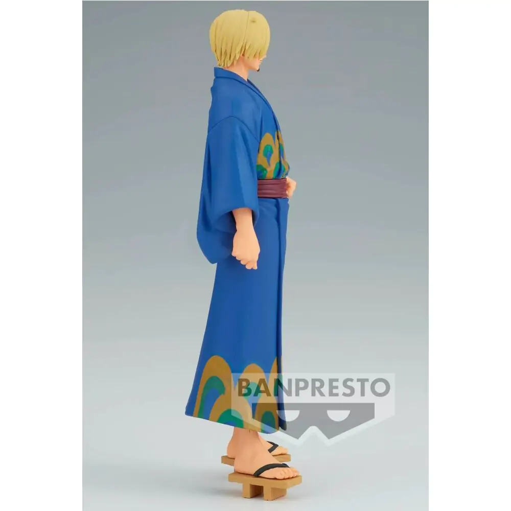 One Piece Grandline Series Wanokuni Yukata Silvers Sanji figura 17 cm fotografija proizvoda